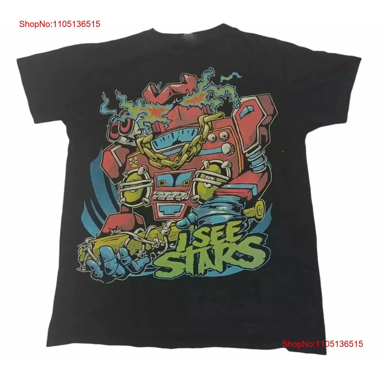 

I See Stars Band 3D Album T Shirt Black S 2345XL 1G0001 vintage Washed homme Stylish Comfortable Breathable S разноцветный