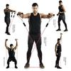 11Pcs/Set Anti-Break TPE Tension Rope Set Portable Pull Rope Set Elastic Training Band  Home Workout