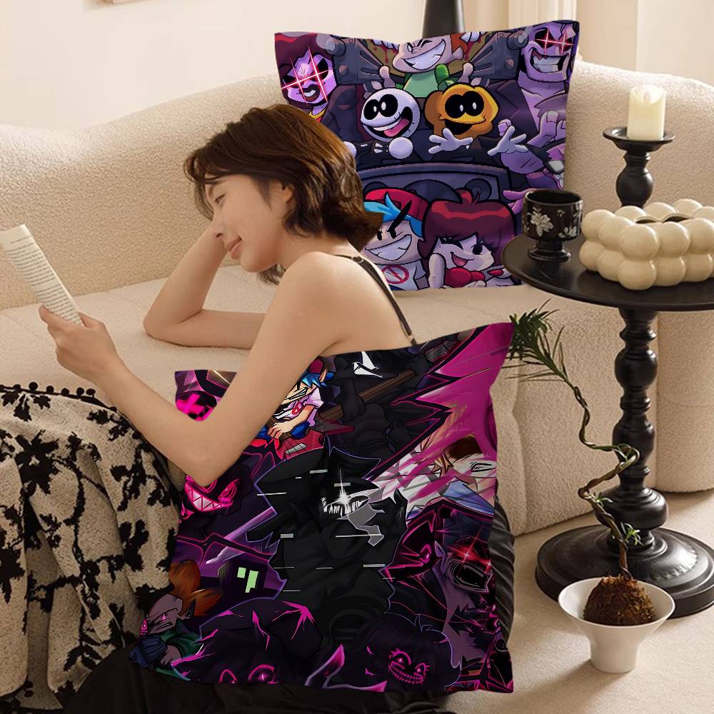 Game F-Friday Night F-Funkin Pico Boyfriend Pillow Gifts Home Office Furnishings Bedroom Sofa Car Cushion Cover Case 45X45Cm