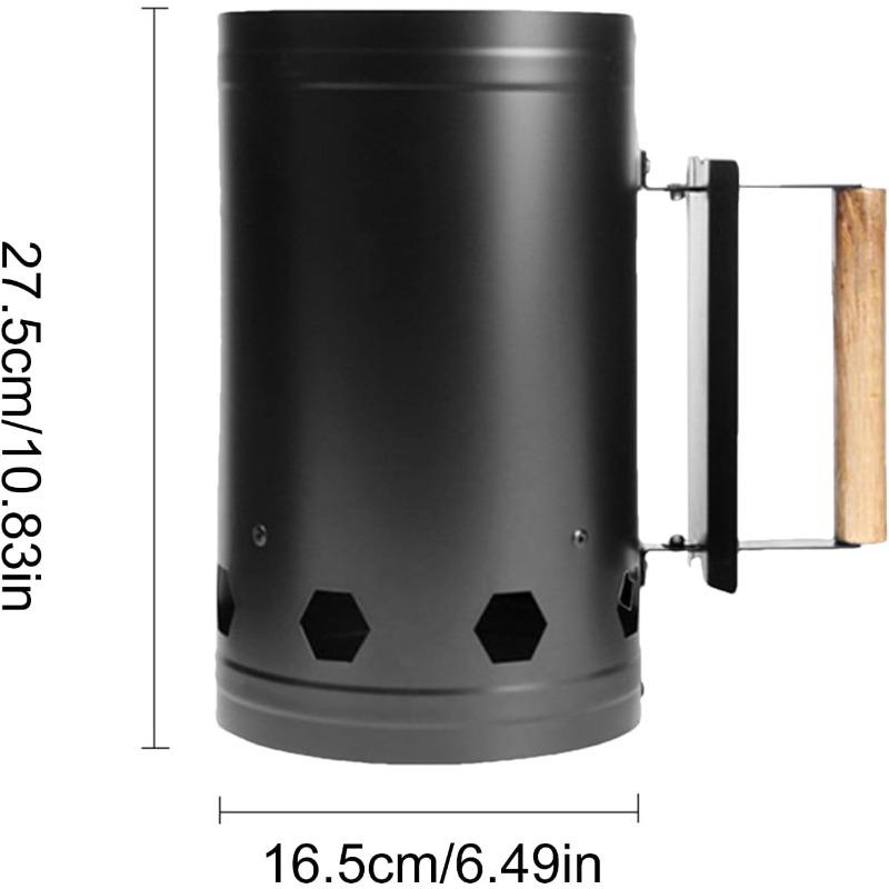 Heavy Duty Charcoal Chimney Starter, Charcoal Grill and Barbecues Chimney Starters with Quick Release Trigger, BBQ Grill Tools