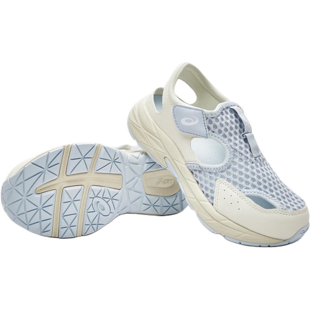 Asics Synthetic Leather Fabric Contend Summer Ps Comfortable Versatile Low Top Sandals Kids Sandals Blue Beige 1014A306-021