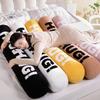 Stylish Long Cylindrical Plush Toy Embroidery Side Sleepers Girl Gift Dolls