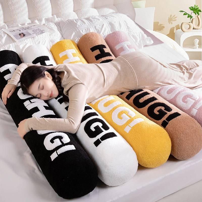 Long Cylindrical Stylish Plush Toy Embroidery Side Sleepers Girl Gift Dolls