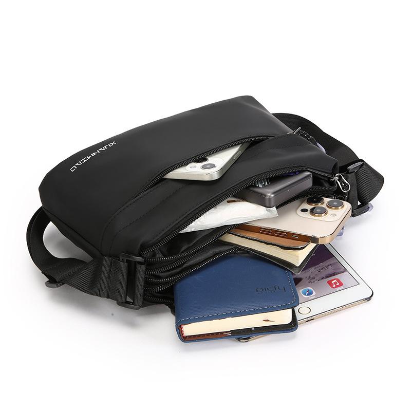 Bolsa de Ombro Único, Bolsa Masculina, Mochila Pequena Transversal, Bolsa Curta Estilo Coreano, Bolsa Casual Masculina, Bolsa Transversal