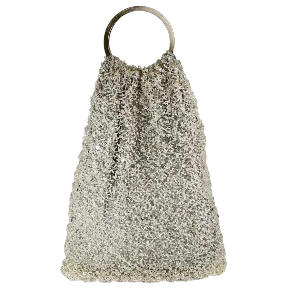 

ANTEPRIMA party Sequins/Rhinestones Handbag wire Ivory Women Used