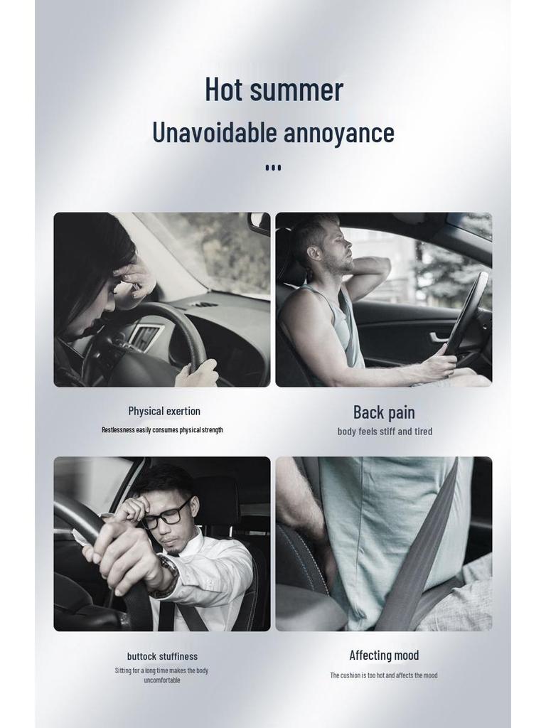 Niedlicher wabenförmiger Gel-Sitzkissenbezug, kompatibel mit Toyota, universell, atmungsaktiv, TPE-Polster für langes Sitzen.