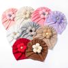 Autumn & Winter Floral Pullover Hat for Infants - Cozy, Stylish Baby Cap for Newborns