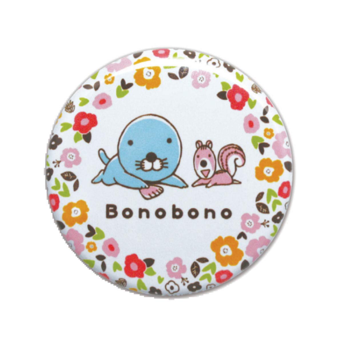 Toshin Pack Bonobono Can Badge (Flower) BO-CB021