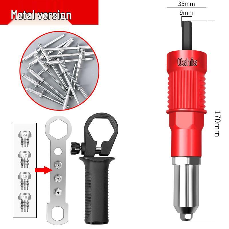 Automatic Electric Pop Rivet Gun Converter Head for Household Use