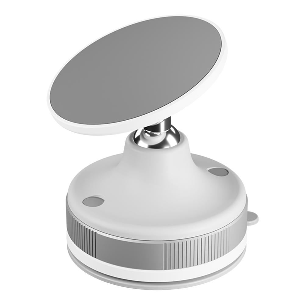 Magnetic Suction Phone Mount Magnetic Vacuum Suction Cup Phone Holder Vacuum Magnetic Car Phone Mount for Phone 4-6Inch белый