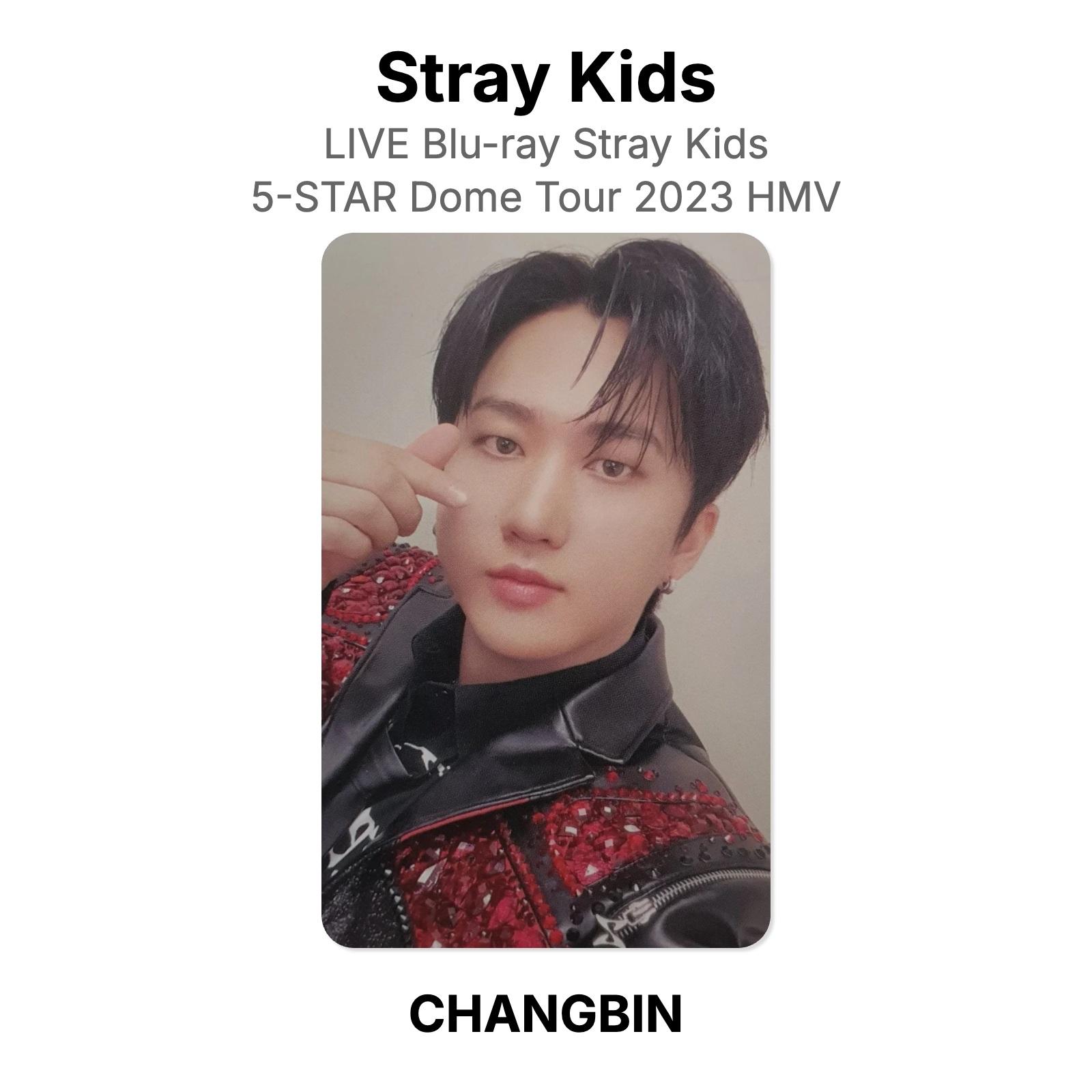 Stray Kids LIVE Blu-ray Stray Kids 5-STAR Dome Tour 2023 HMV Official Photocard CHANGBIN