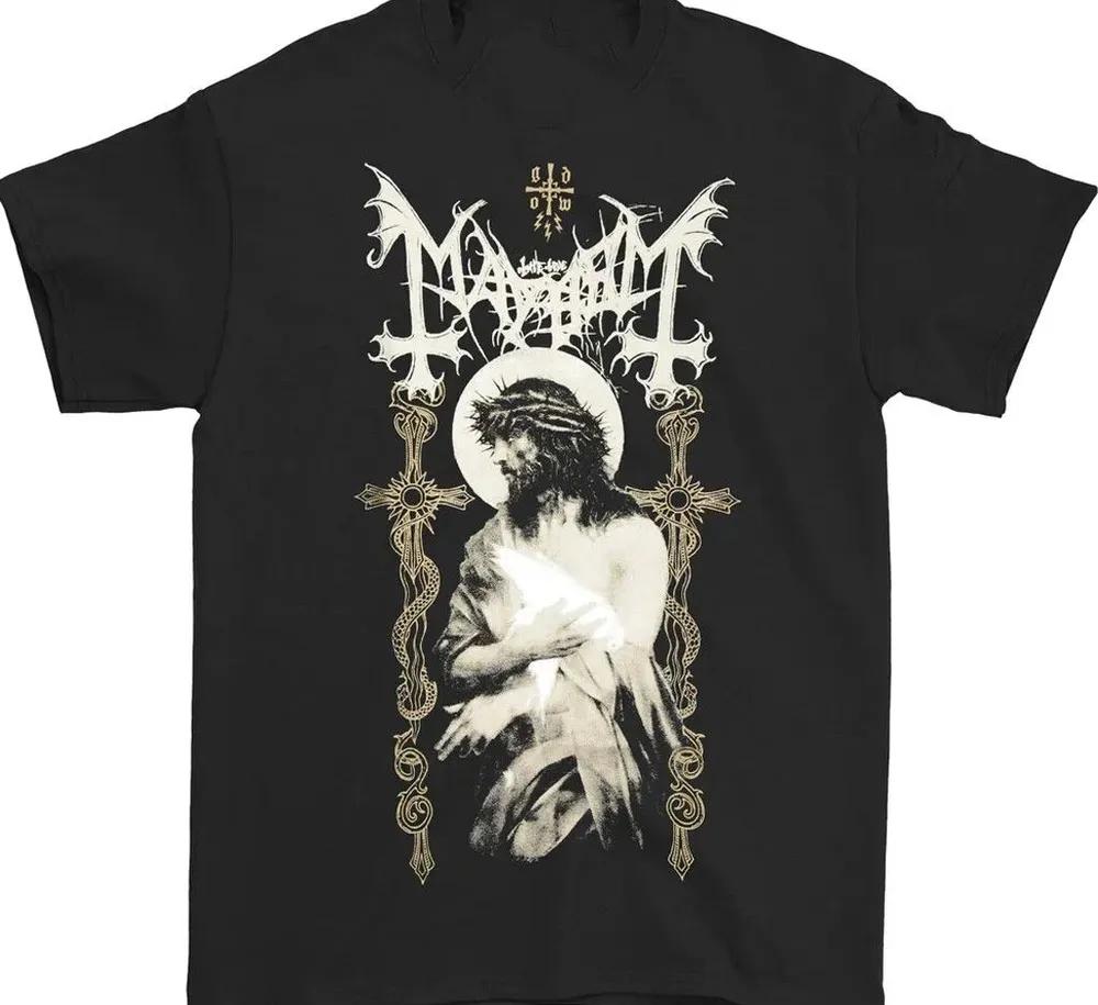 Unisex Short Sleeve Crew Neck Cotton T Shirt Mayhem Band XXXL