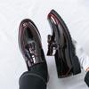 Lacquer Leather Men'S Shoes Leisure And Trendy Design Styles Fashion Party Outdoor 38-46 Plus Size Work Shoes Loafer Tassel