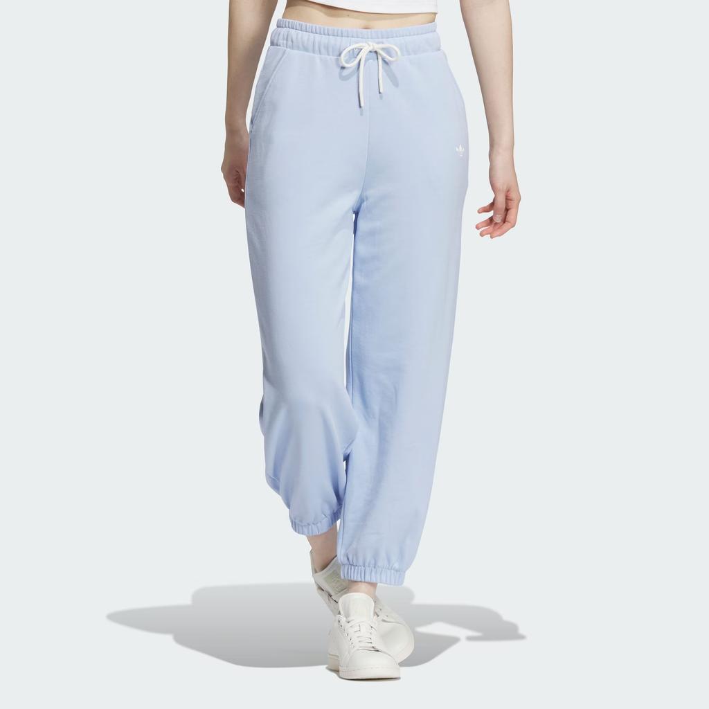Adidas Originals Dc Rc Jogger With Solid Logo Drawstring Cuffed Sports Pants Women Bottoms Light-Pink Blue IS5381