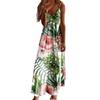 Casual Fashion Women's Sling Slim Fit Slim Long Swing Sleeveless Floral Print Dress