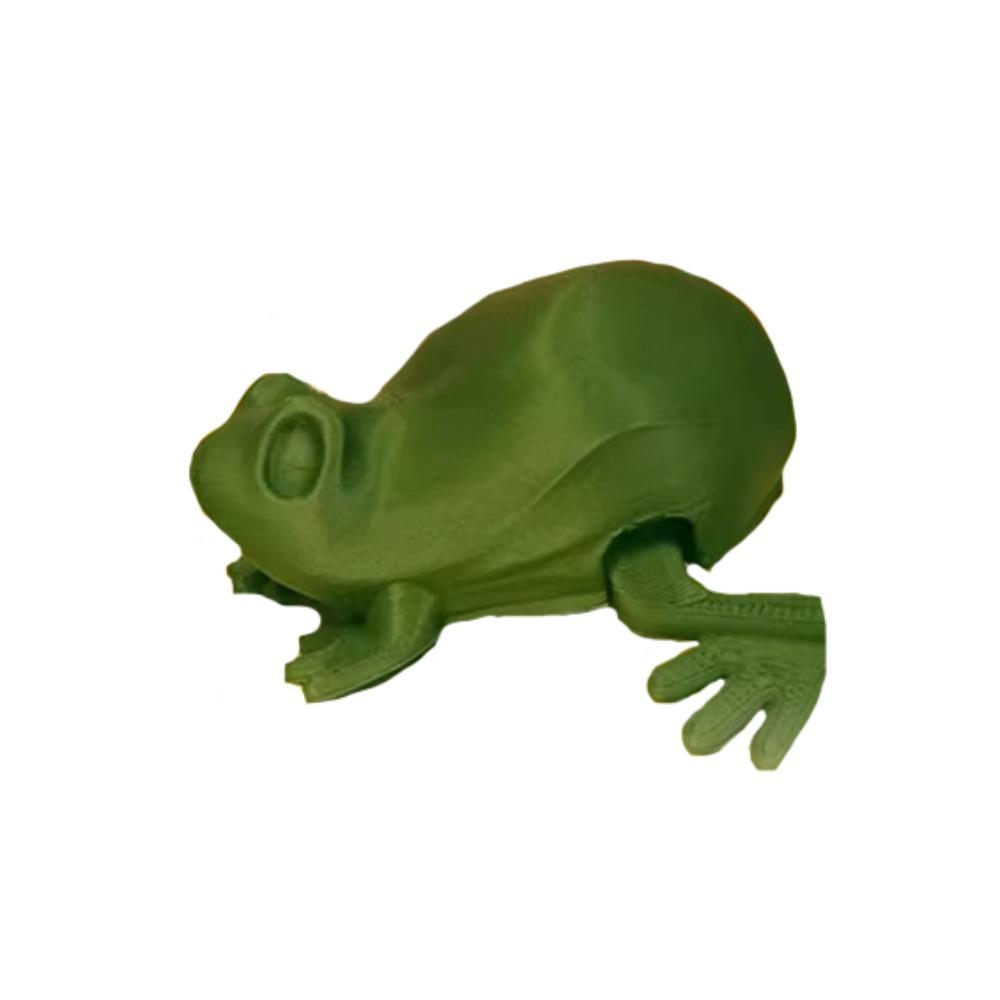 

Realistic 3D Printed Frog Model Movable Mini Frog Figurine Children Girls Boys темно-зеленого