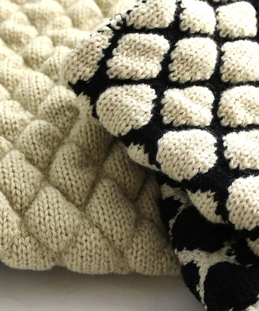 VINGTAINE Knit Cross Turban Wide Hair Headband, Monochrome, Casual, Fall/Winter, Mature, Accessory, HB-88-WHMIX