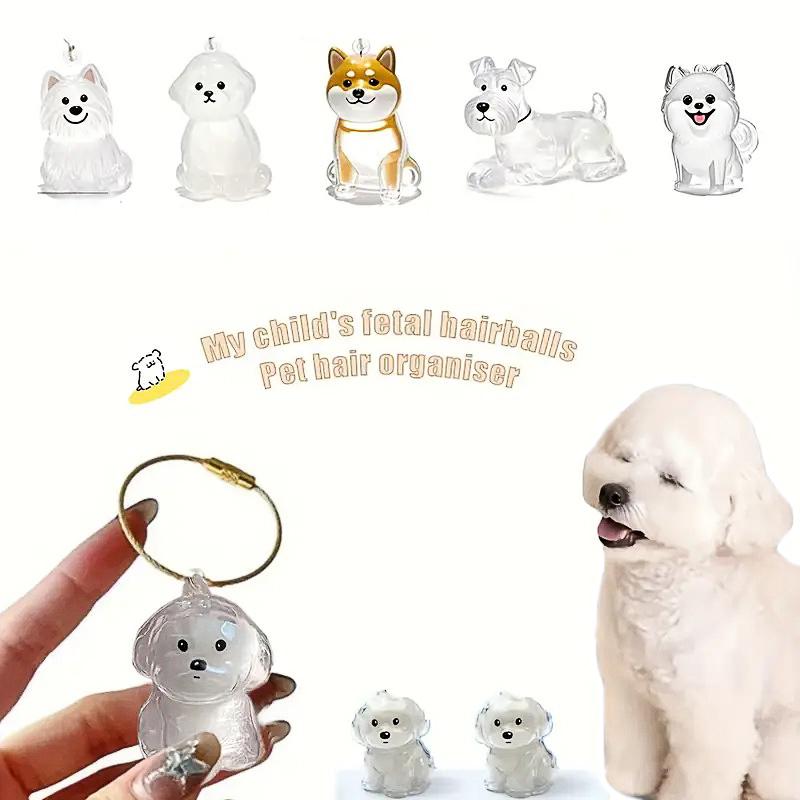 1PC Keychains Cute Pet Souvenirs Gifts For Pet Lovers Widgets DIY Bag Pendants Pet Lovers Pet Hair Storage Funny Pet Hair