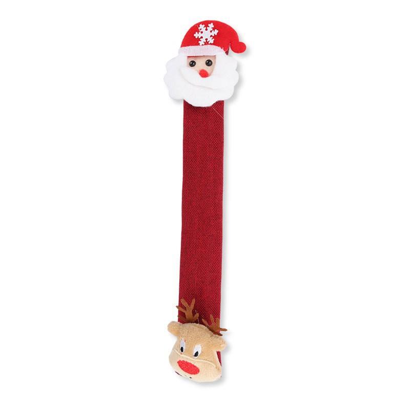 1pc Christmas Refrigerator Handle Santa Snowman Kitchen Appliance Covers Christmas Kitchen Decor,Microwave Handle Protector