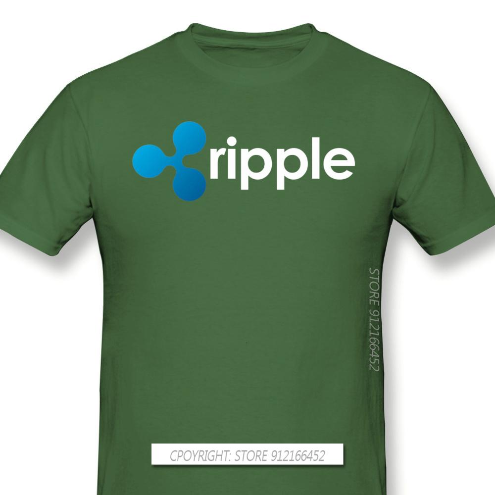 Top Quality Clothes XRP Ripple Coin Cryptocurrency Novelty Short Sleeve Man's T-Shirts Bitcoin Fashion For Men Shirt For Adult
