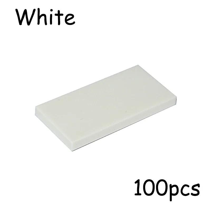 100 DB MOC Összeszerelhető Alkatrész 87079 Méretű Sima Csempe Sima 2*4 Építőkockák DIY Oktatási Kreatív Játék 2x4 Kockák