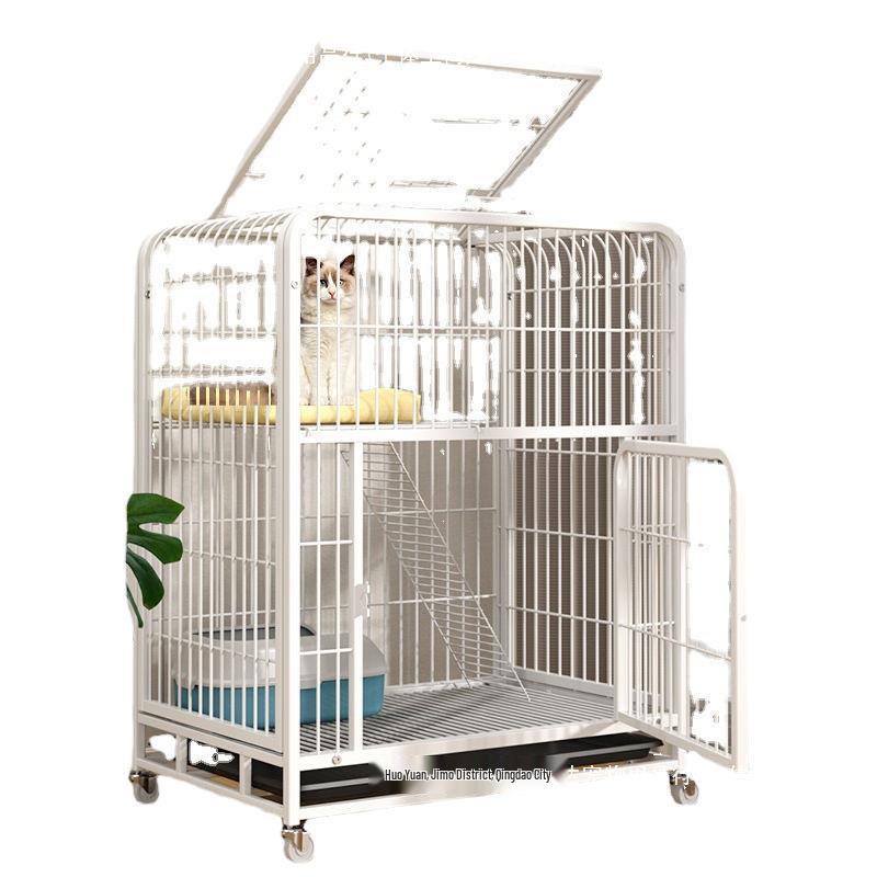 Compact Multi-Layer Indoor Cat Cage and Nest House