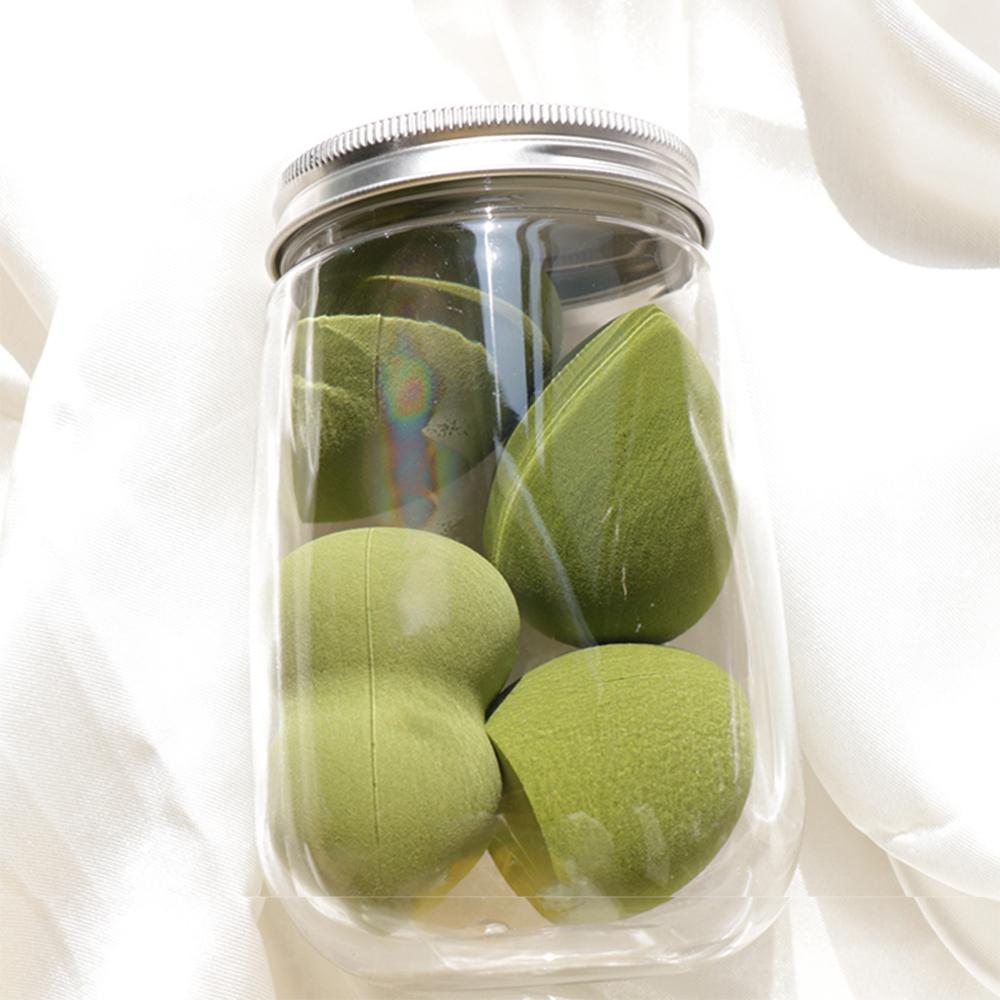 Make-up-Schwamm in verschiedenen Größen, für den trockenen und nassen Gebrauch, Kosmetik-Quastenschwamm, Foundation, Puder, Rouge, Beauty-Tools mit Aufbewahrungsbox