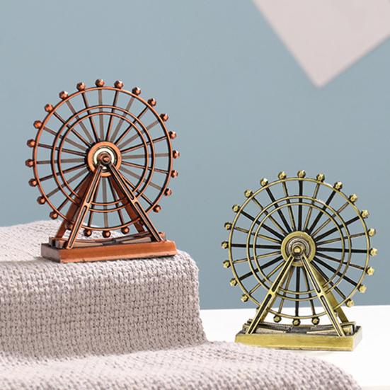 Retro The London Eye Creative Metal Ferris Wheel Ornament Home Desk Decor Gift
