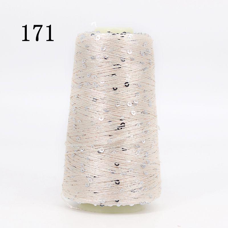 Sequin Cotton Yarn: 50g Fancy Skein for Hand & Machine Knitting