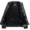 Men's Thin Spring and Autumn New Slim Korean Style Plus Velvet Handsome Young Motorcycle Leather Jacket Men