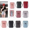 Women Transparent Touch Screen Mini Phone Pouch Shoulder Strap Mobile Bag With Snap Closure
