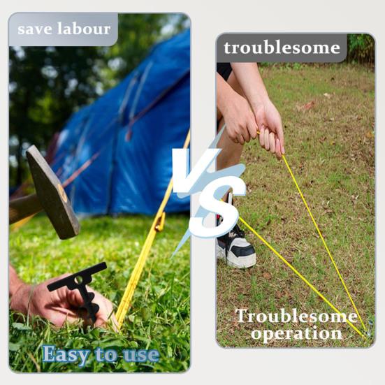 1/2Pcs Tent Pegs Ground Nails High Stability Anti-Rust Easy Installation Windproof Outdoor Camping Tent Stakes