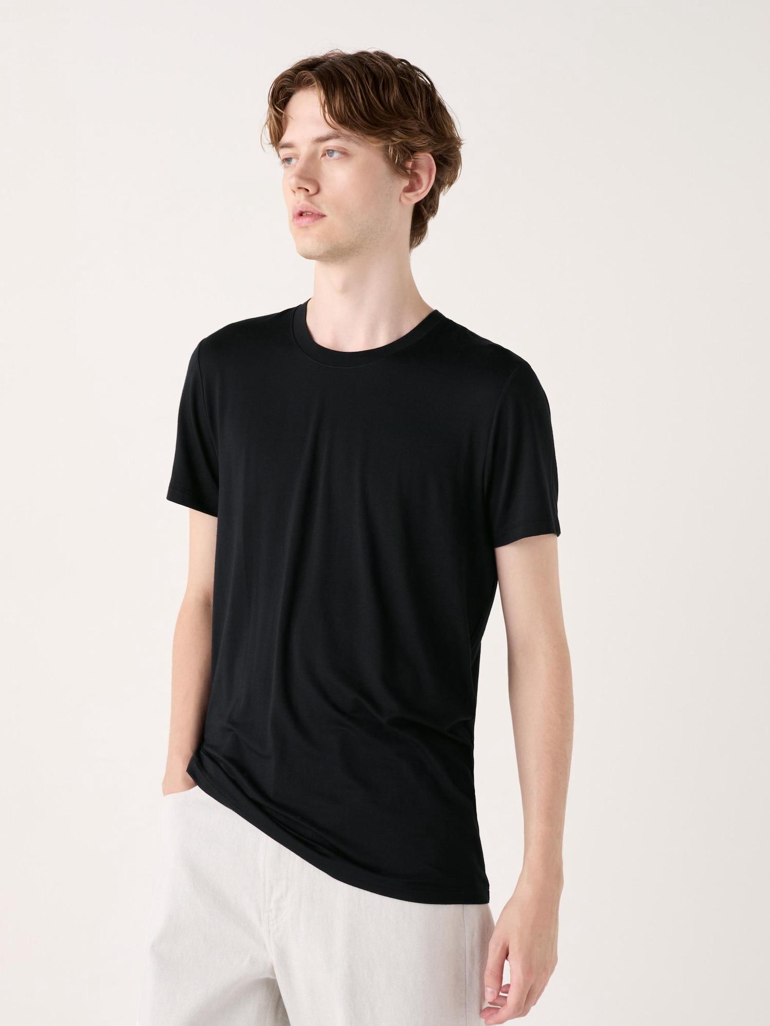 

Футболка Uniqlo HeaTTech Crewneck с коротким рукавом 09 BLACK/MEN 3XL