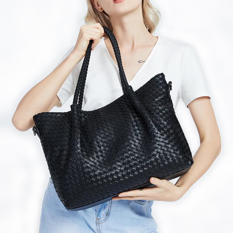 Women's Bags, Woven Large-capacity Single-shoulder Bags, Hand-held Women's Bags, Tote Bags