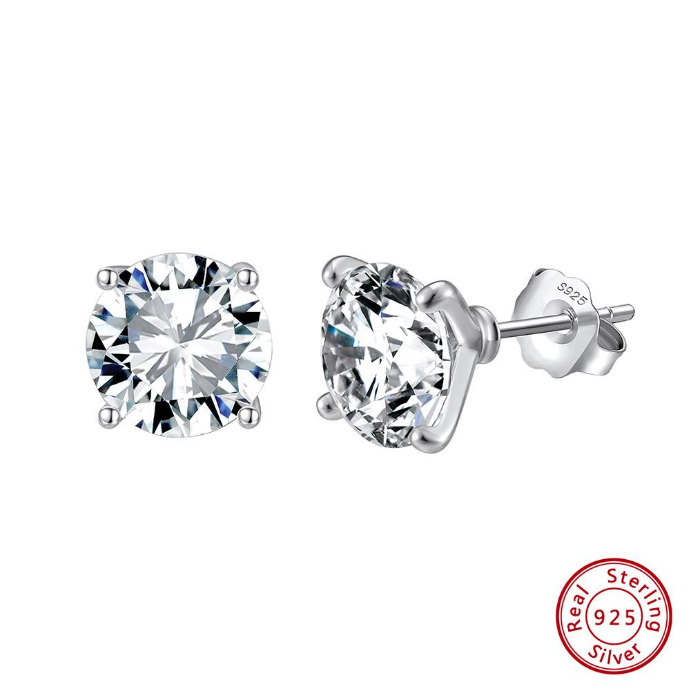 ORSA JEWELS 925 Sterling Silver with a Stunning Oval Zirconia, Simple Yet Elegant Jewelry for Women, for Everyday Wearing LZE53