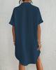 2026 Spring/Summer Casual Women's Loose Pocket Lapel Shirt