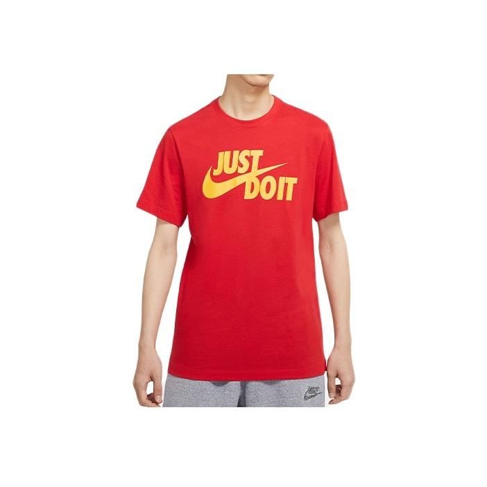 

Nike Sportswear Jdi Logo Print Футболка с коротким рукавом Мужские топы Красные AR5007-658 S