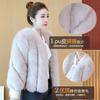 Imitation fox fur jacket women's short fashion autumn and winter new young Korean version Mao Mao looks thin