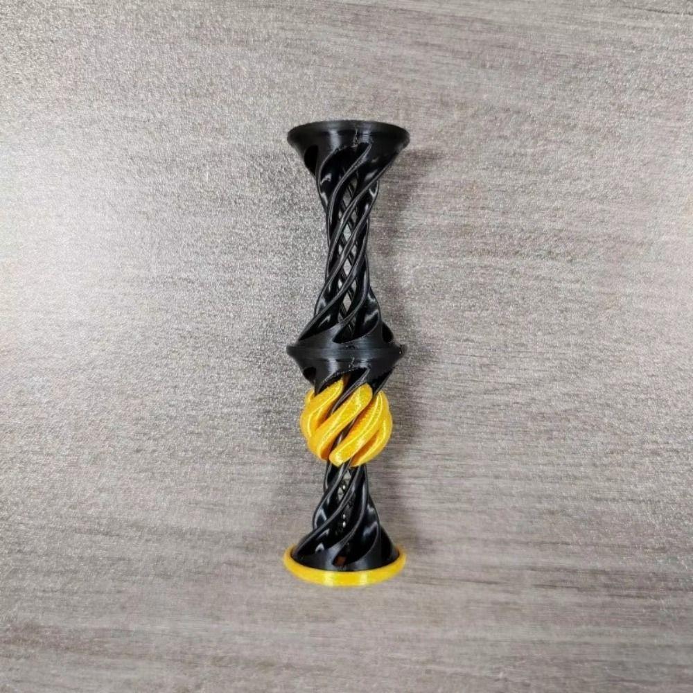 Double Layer Impossible Pyramid Passthrough Three-dimensional Diversification 3D Printing Spiral Desktop Decoration