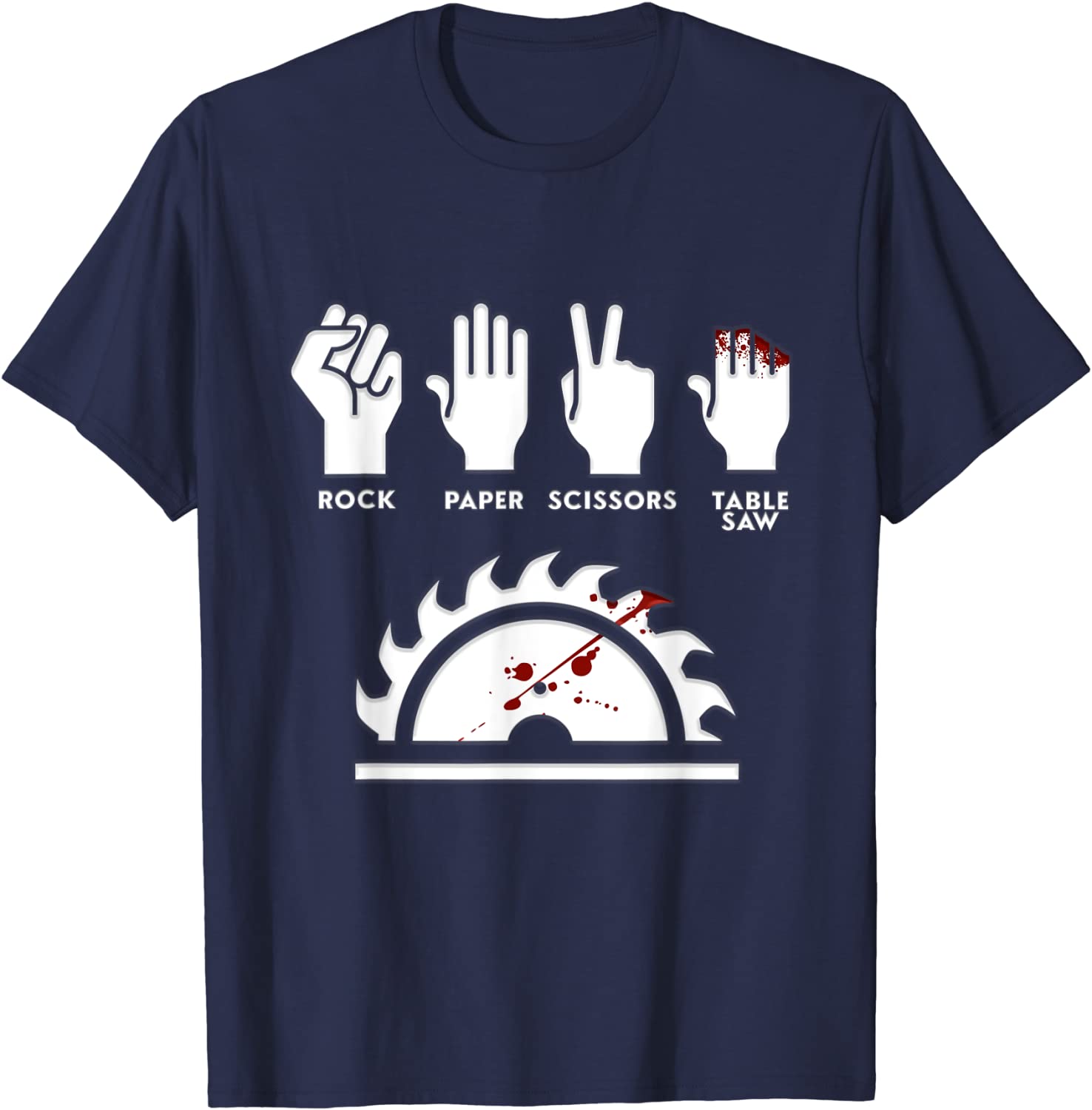 Камень Ножницы Бумага Циркулярная пила Смешная футболка плотника Преобладающие мужские футболки Обычный топ Футболки Хлопок Приталенный S
