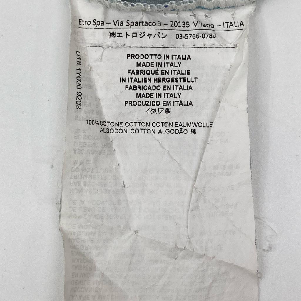 Etro Green Paisley T-shirt Tops XL greenUsed