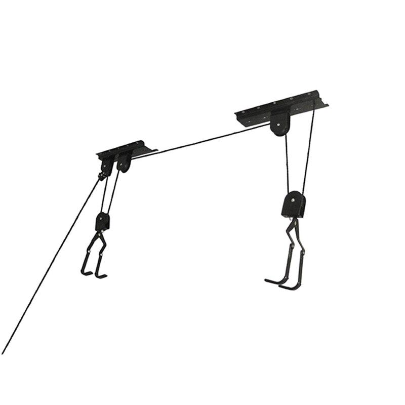 Compre Bicycle Lift Ceiling Mounted Hoist Storage Garage Bike Hanger Save Space Roof Pulley Rack Wall Set Steel Barato Frete Grátis Avaliações Reais Com Fotos Joom Ceiling Pulley Rack Wall Mounted Set, Garage Bike Pulley Storage