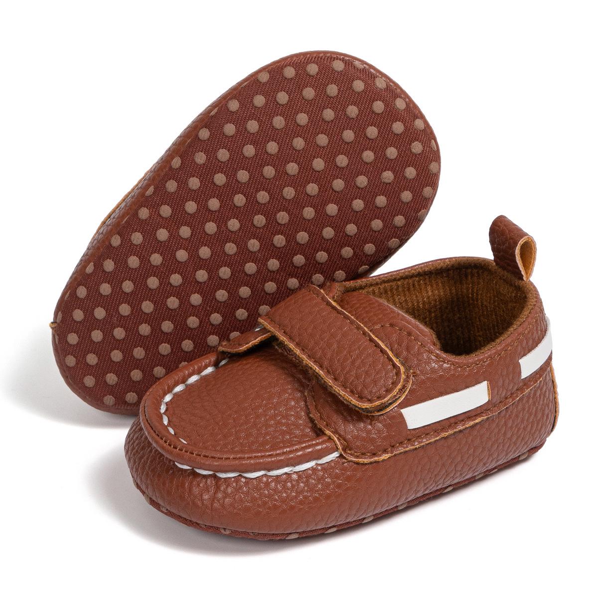 Breathable Velcro Moccasins: Non-slip Walking Shoes for Babies (0-1 Year)