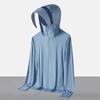 Raw yarn sunscreen clothing women's removable brim men's ice silk UPF + UV protection outdoor fishing sunscreen clothing
