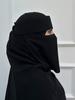 Niqab Short Pinch Eye Breathable Nida Eid Ramadan  Muslim Women Hijab Saudi Face Cover Veil Niqab