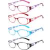 1/2/3/4/5pcs Auto-Focus Blue Light Blocking Reading Glasses – Anti-Fatigue Unisex Oversized Frames with Spring Hinges