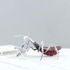 Creative Abstract Metal Handicrafts Simulated Insect Sculpture Mantis Silver Decorative Figurines Home Decoration Accessories