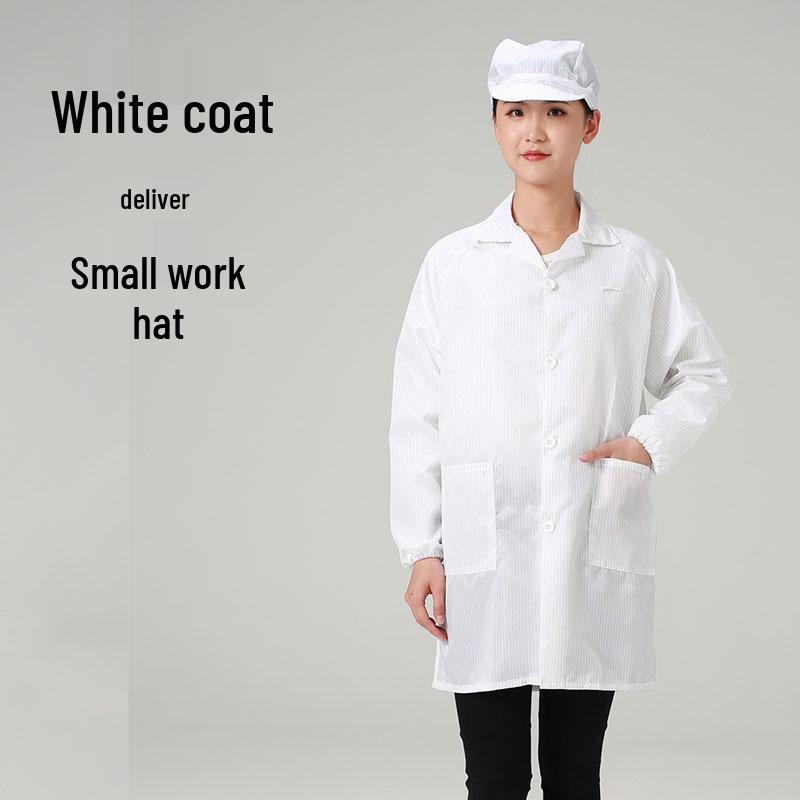 

Антистатичний пилозахисний лабораторний халат для чистих приміщень, харчової, фармацевтичної та електронної промисловості - Робочий одяг для контролю якості