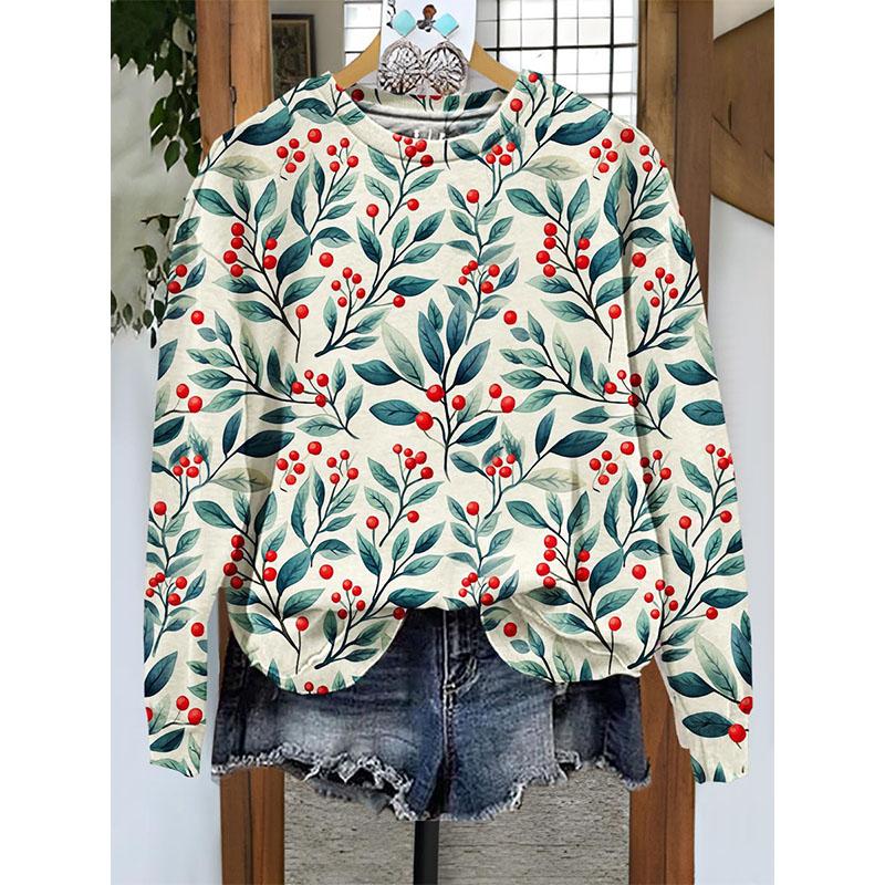 Nye julegensere Julemannen 3D-trykk Dame O-hals Hettegensere Casual Streetwear Y2k Overdeler Harajuku Topper Dameklær