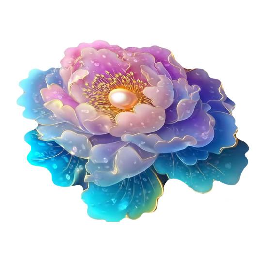 3D Blomst Gulvmatte Absorberende Stor Blomst Områdeteppe Sklisikker Baderomsmatte